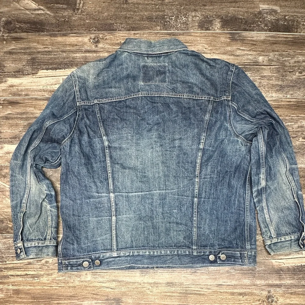 Levi’s Type III Denim Trucker Jacket XL Distressed Wash GUC - Picture 3 of 11